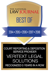 2018 National Law Journal Best of Winner Court Reporting w Years