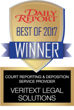 451051715 Veritext_Court Reporting & Deposition Service Provider_Winner_148x221