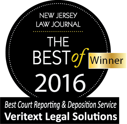 NJLJ 2016 Best Of Veritext